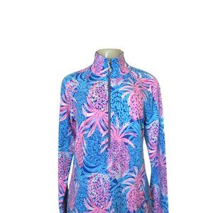 Lilly Pulitzer NWT UPF 50+ Skipper Tropical Pineapple Dress Sz M